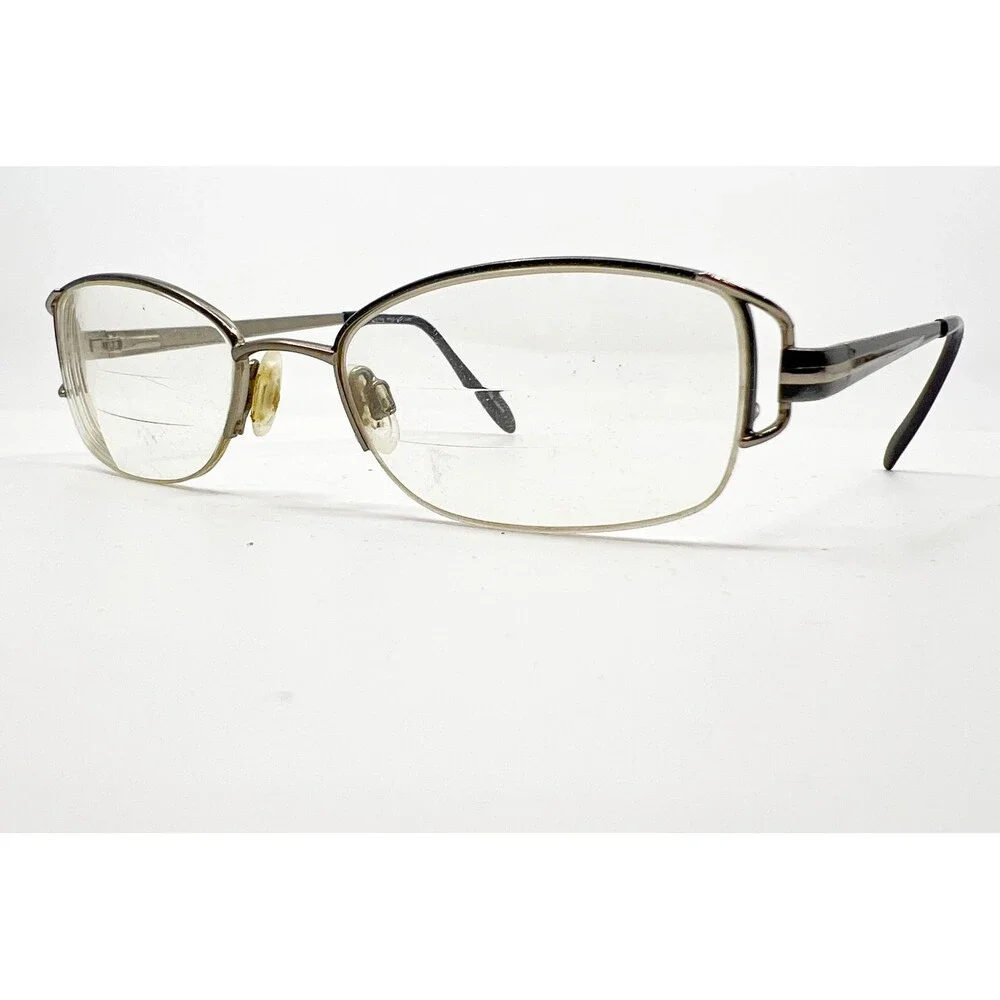 Tiara Eyeglasses Women Silver Metal Frame Oval MOD.333 COB 50-18